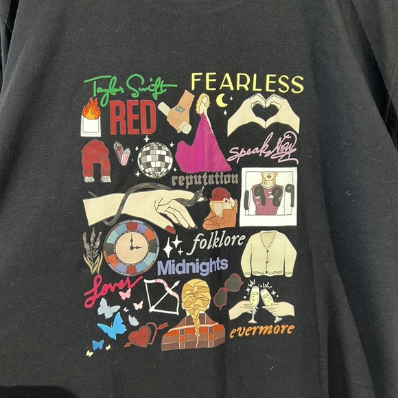 Taylor Swift Era’s Tour Albums Themed T-shirt Size Large NWT! - Picture 5 of 11
